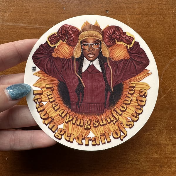 Image of DOECHII SUNFLOWER sticker