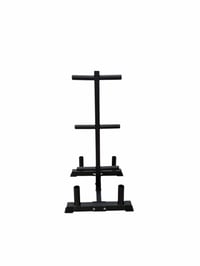 Image 2 of Olympic Bumper Plate Tree with 6 Posts & 4 Bar Holders