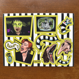 Image of Beetlejuice sticker sheet