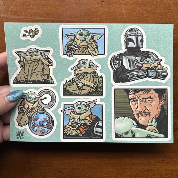 Image of THE CHILD sticker sheet