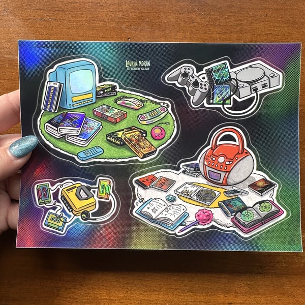Image of NOSTALGIA sticker sheet