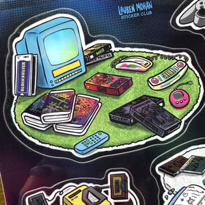 Image of NOSTALGIA sticker sheet