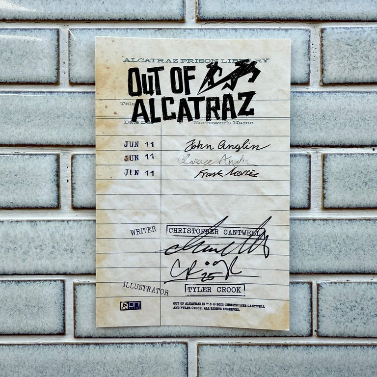 Out of Alcatraz by Christopher Cantwell & Tyler Crook - SIGNED BOOKPLATE Image 2