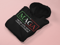 Image 1 of M.A.G.A Unisex Crewneck 50/50 Hooded Long Sleeve Hoodies