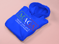 Image 2 of M.A.G.A Unisex Crewneck 50/50 Hooded Long Sleeve Hoodies