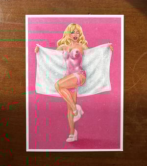 Image of PINK SABRINA mini print