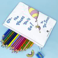 Image 2 of Custom Order for Emily, Oh the Places You’ll Go Book Wallet and Pencil Case