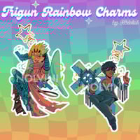 Image 1 of Trigun Rainbow Acrylic Charms