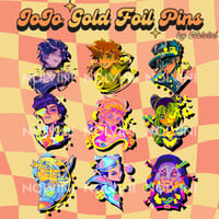 Image 1 of JoJo Gold Foil Pins