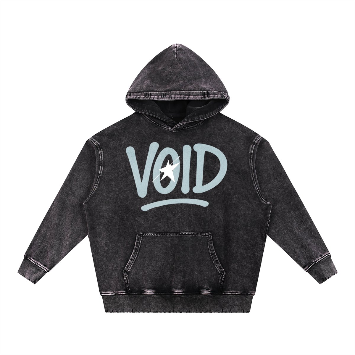 VOID / STAY COZY BLUE&BLACK HOODIE