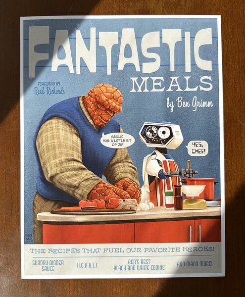 Image of FANTASTIC MEALS print