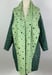 Image of Green Grid Shawl Collar Coat