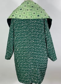 Image 4 of Green Grid Shawl Collar Coat