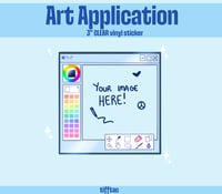 Image 4 of Art Application CLEAR Sticker