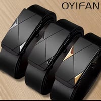 Image 1 of Divine Purpose Driven Comfort: Men's Automatic Buckle Leather Belt