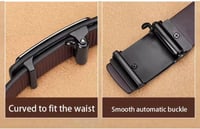 Image 5 of Divine Purpose Driven Comfort: Men's Automatic Buckle Leather Belt