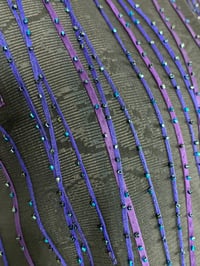 Image 2 of Black and Blue Beaded Vest