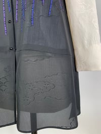 Image 4 of Black and Blue Beaded Vest