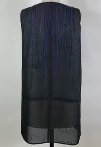 Image 5 of Black and Blue Beaded Vest