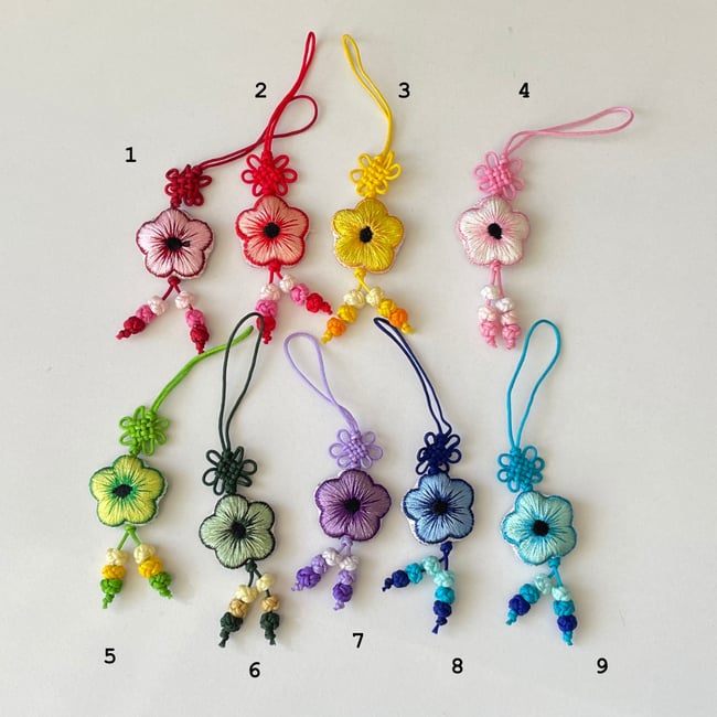 'Mugunghwa' flower norigae charm