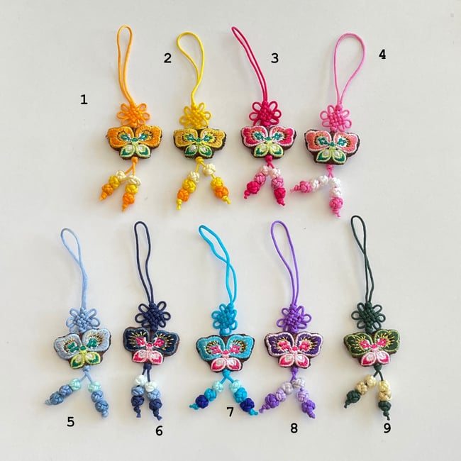 'butterfly' korean traditional norigae charm