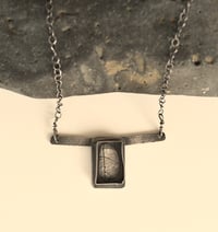 Image 3 of Silver Leaf Impression Artisan Necklace