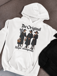 Image 2 of The Original Real Immigrants 50/50 Cotton/Polyester Pullover Hoodie - Comfortable & Durable Casual 