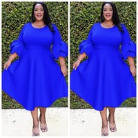 Image 2 of Michelle Tulips sleeves dress