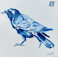 Image 3 of Blue ink crows