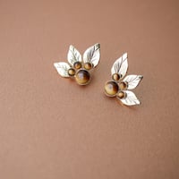 Image 1 of Puces ISADORA - Brun doré - Or/Argent