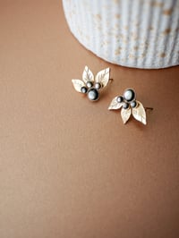 Image 2 of Puces ISADORA - Gris - Or/Argent