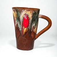 Image 6 of Service Vallauris vintage années 50/60 – pichet + 6 verres, céramique Fat Lava