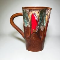 Image 7 of Service Vallauris vintage années 50/60 – pichet + 6 verres, céramique Fat Lava