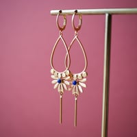 Image 1 of Boucles d'Oreilles KIRA - Bleu