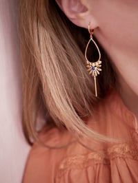 Image 3 of Boucles d'Oreilles KIRA - Bleu