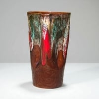 Image 8 of Service Vallauris vintage années 50/60 – pichet + 6 verres, céramique Fat Lava