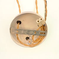 Image 13 of Suspension vintage cascade 3 globes en verre moulé – Années 1960-70 