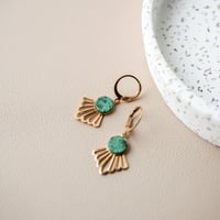 Image 1 of Boucles d'oreilles MAJA - Jaspe Africain