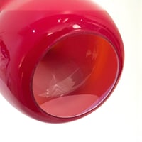 Image 6 of Suspension Space Age vintage en verre opaline rouge - Années 1960 / 1970