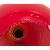 Image 7 of Suspension Space Age vintage en verre opaline rouge - Années 1960 / 1970