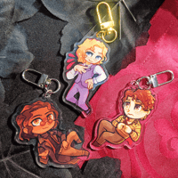 Image 1 of INTERVIEW WITH THE VAMPIRE keychain | Lestat, Armand, Daniel