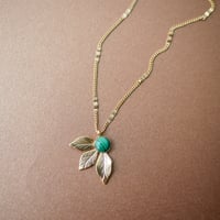 Image 1 of Collier ISADORA - Vert - Or/Argent