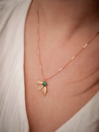 Image 2 of Collier ISADORA - Vert - Or/Argent