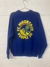 Image 2 of FC Mountain People, blue L (23"P2P, 26"S2H, 29"C2C) Boxy 