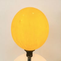 Image 6 of Lampe oeuf d'autruche sur socle en métal argenté Napoléon III Cabinet de curiosités