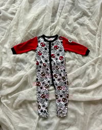 Image 1 of Marvel Spiderman Logo Footed Onesie
