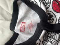 Image 2 of Marvel Spiderman Logo Footed Onesie