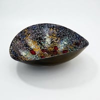 Image 2 of Saladier vintage en cuivre émaillé – style psychédélique - années 60-70