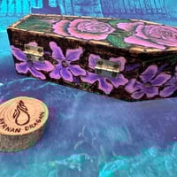 Image 2 of Coffin Box - Purple Rose