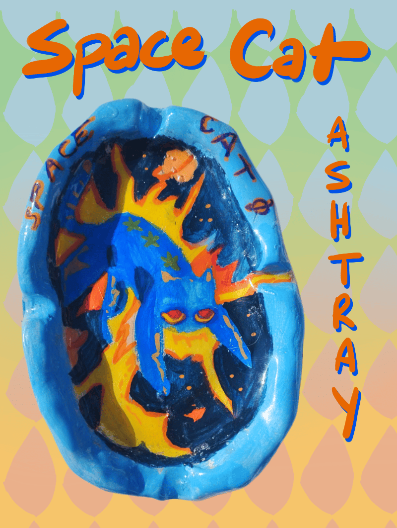 Image of SPACE CAT ASHTRAY